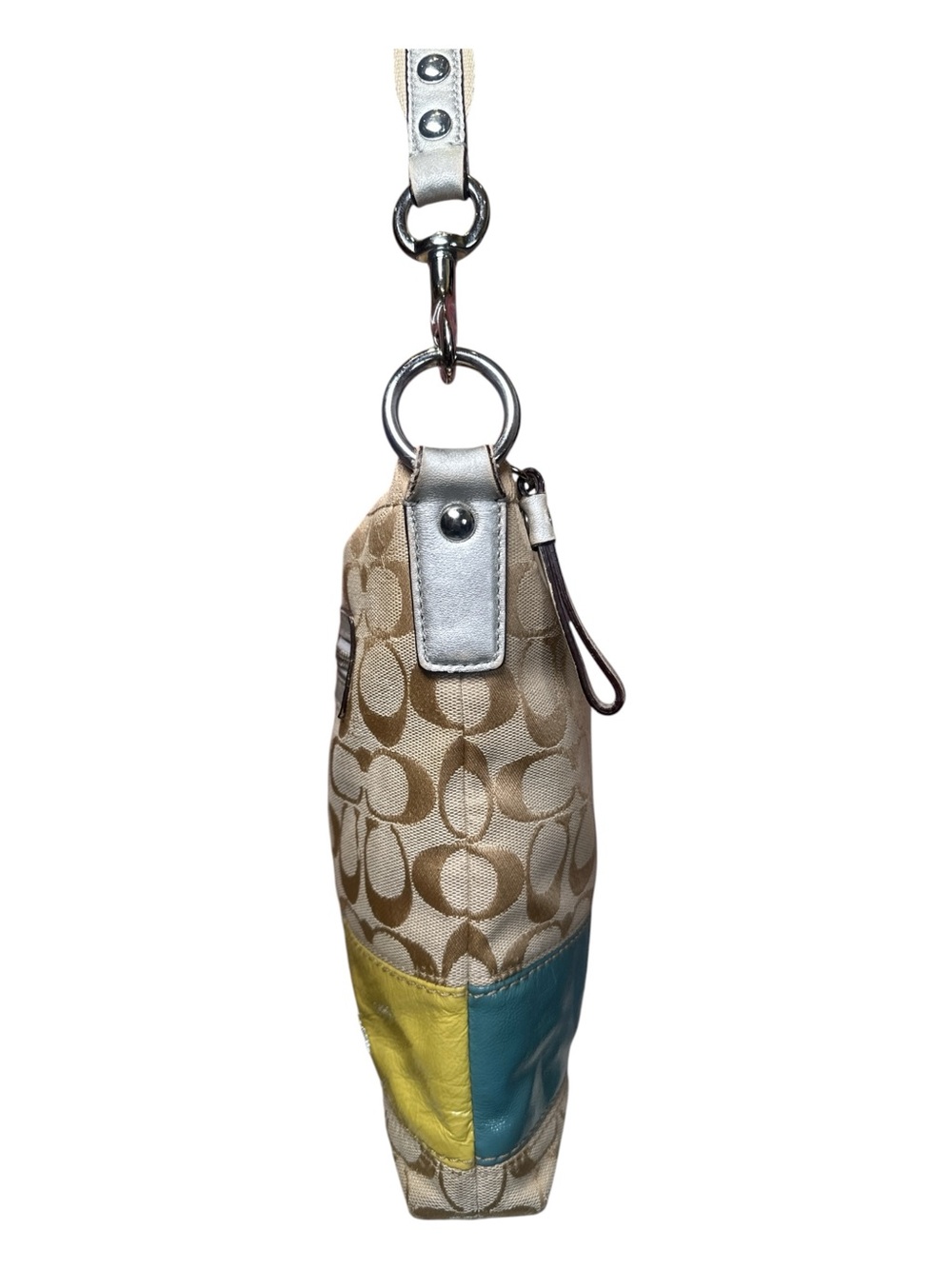 COACH Vintage Signature Multi Stripe Demi Crossbody with Matching Cosmetic Pouch - Picture 6 of 17
